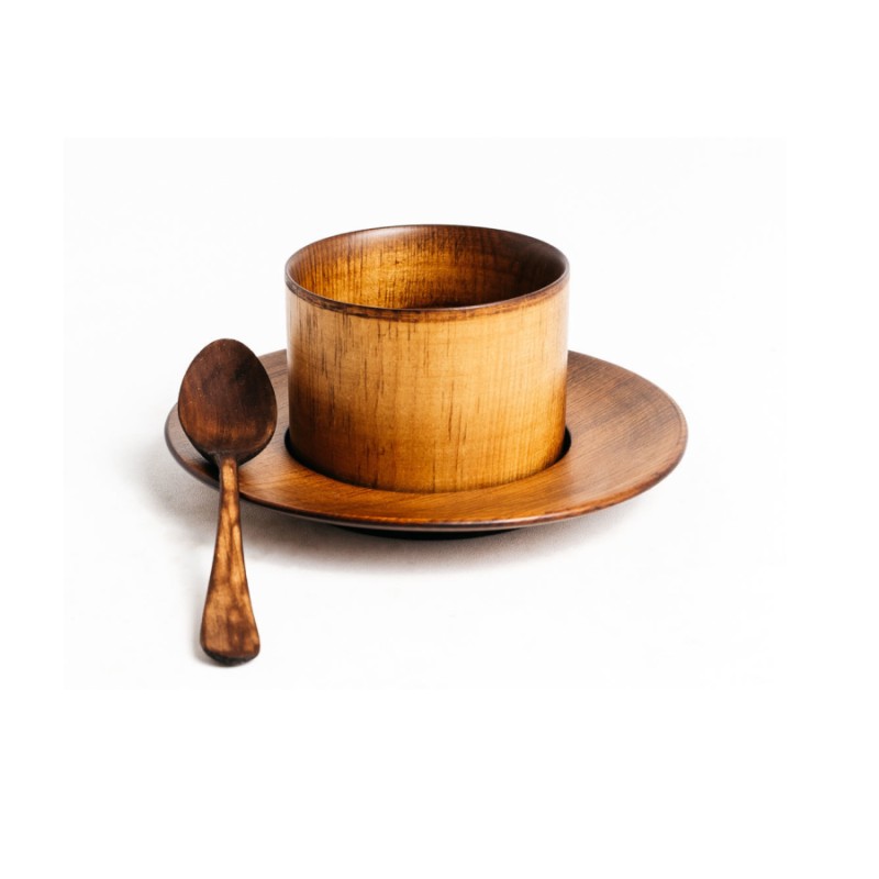 Teemilchbecher aus Holz