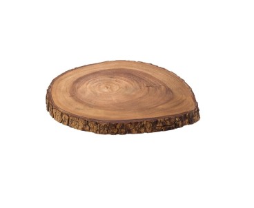 Torta a fette di legno da tavola