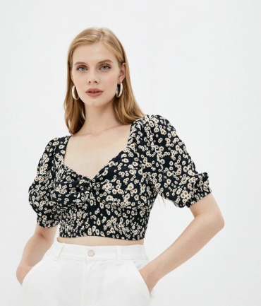 Ruffled Printed Dress