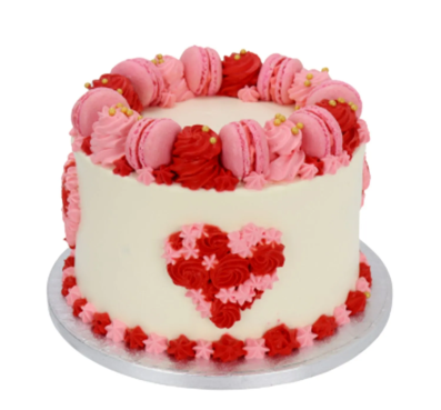 Lila Konfetti-Kuchen