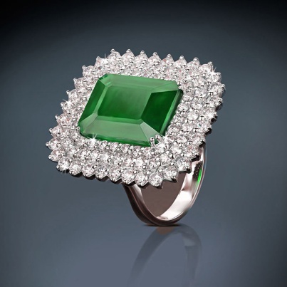 Green Diamond Rings