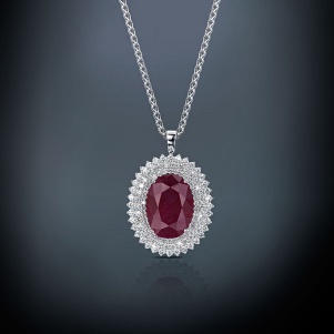 Purple Diamond Necklace
