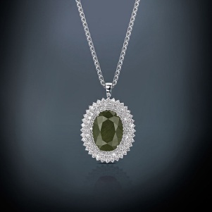 Purple Diamond Necklace