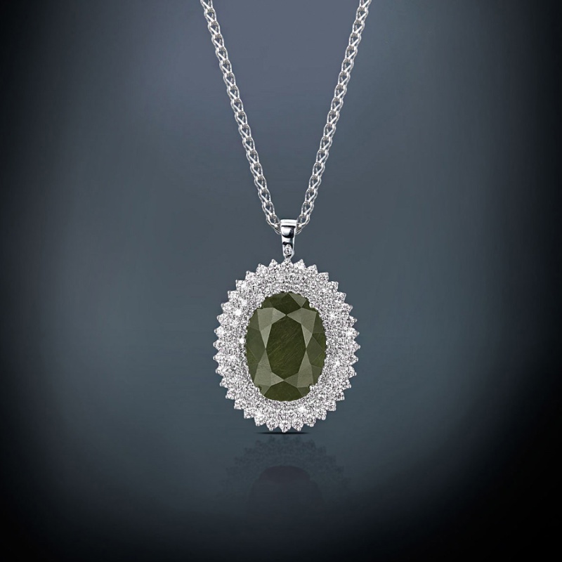 Purple Diamond Necklace