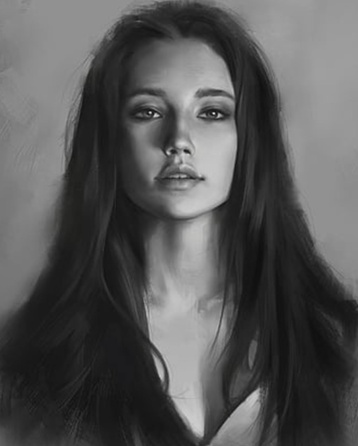 Female Model Face Painting