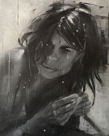 Paint Black & White Portrait