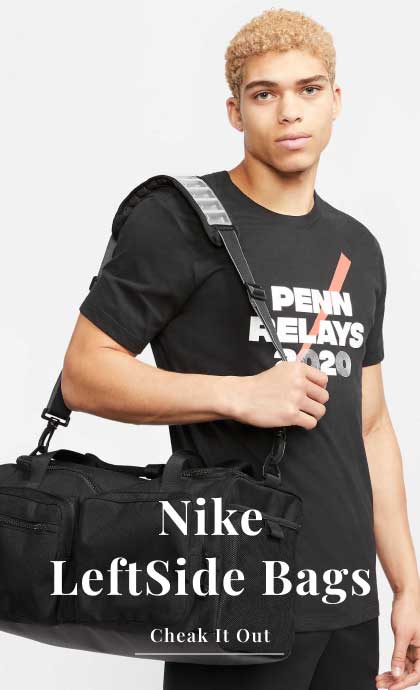 <h3>Nike<br />LeftSide Bags</h3>
<p>Check It Out</p>
