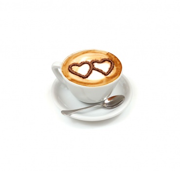 coffee with heart crema