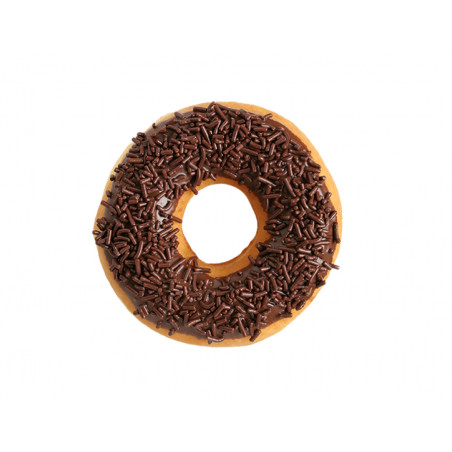 Chocolate donut isolated