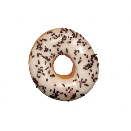 Chocolate donut isolated