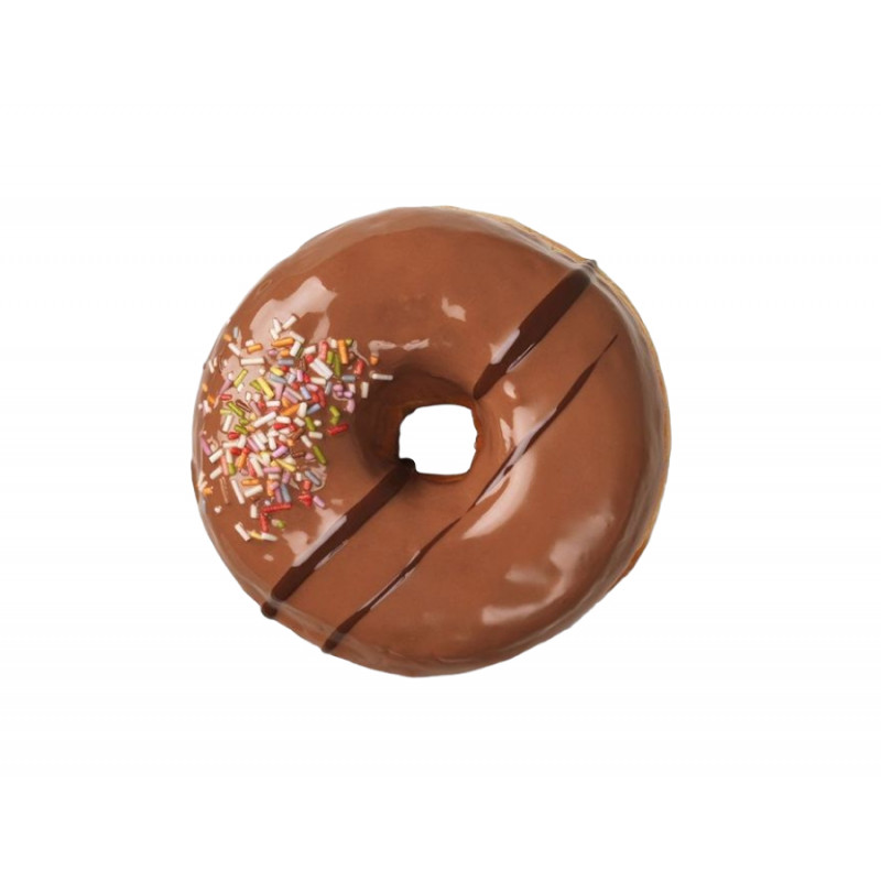 Chocolate White Doughnut