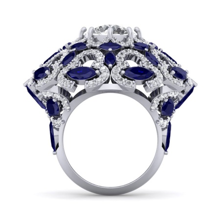 Purple Diamond Necklace